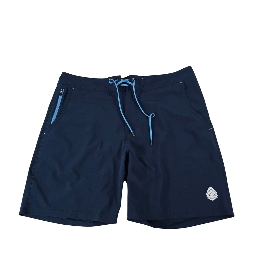 Stio Mens Rivet Board Shorts Navy Blue Size 36 x 7.5 SS24PV1 200131-410